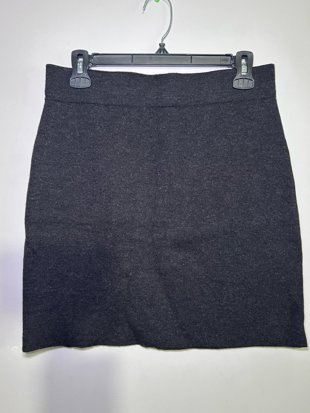 Krimson Klover 100% Merino Wool Charcoal Gray Knit Mini Skirt M